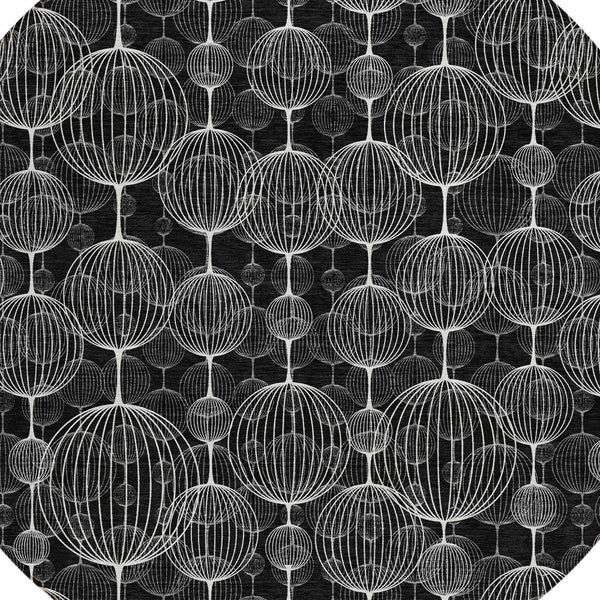 Homeroots 3' Artichoke Green Geometric Washable Area Rug - Perfect For Indoor And Outdoor Spaces, Durable Design 8' Round Polyester 583656