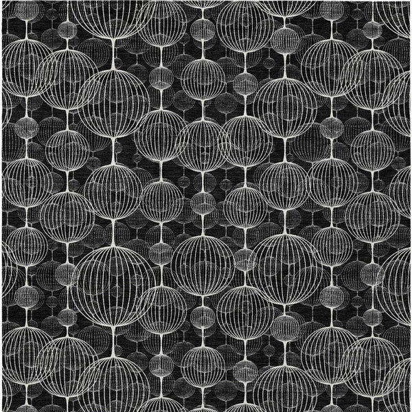 Homeroots 3' Artichoke Green Geometric Washable Area Rug - Perfect For Indoor And Outdoor Spaces, Durable Design 8' X 10' Polyester 583657