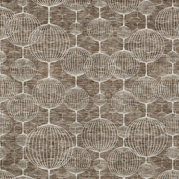 Homeroots 3' Artichoke Green Geometric Washable Area Rug - Perfect For Indoor And Outdoor Spaces, Durable Design 3' X 5' Polyester 583660