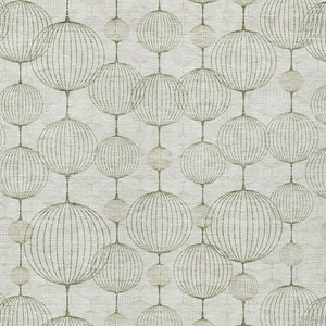 Homeroots 3' Artichoke Green Geometric Washable Area Rug - Perfect For Indoor And Outdoor Spaces, Durable Design 3' X 5' Polyester 583666