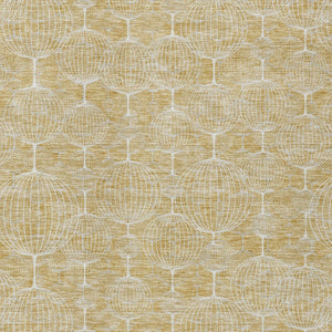 Homeroots 3' Artichoke Green Geometric Washable Area Rug - Perfect For Indoor And Outdoor Spaces, Durable Design 9' X 12' Polyester 583676