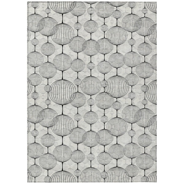 HomeRoots 5' Modern Geometric Area Rug for Indoor and Outdoor Use - Durable, Washable, and Stylish Design 8' X 10' 583687