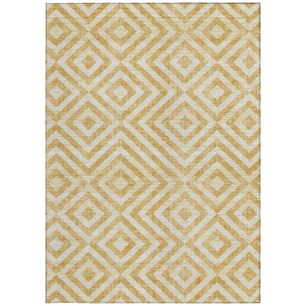 Homeroots 3' Stylish Black, Gray & Silver Geometric Washable Rug For Indoor/Outdoor Spaces - Durable Design 5' X 8' Polyester 583709