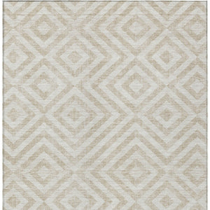 Homeroots 3' Stylish Black, Gray & Silver Geometric Washable Rug For Indoor/Outdoor Spaces - Durable Design 10' X 14' Polyester 583725