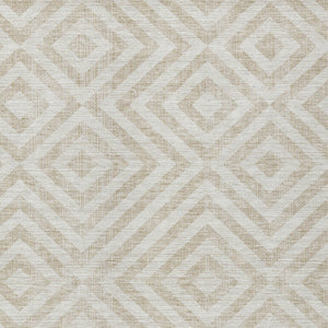 Homeroots 3' Stylish Black, Gray & Silver Geometric Washable Rug For Indoor/Outdoor Spaces - Durable Design 10' X 14' Polyester 583725