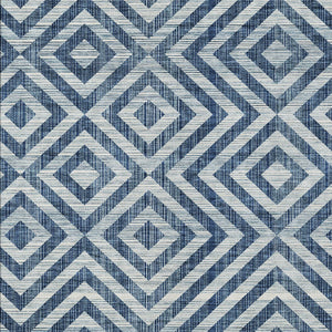 Homeroots 3' Stylish Black, Gray & Silver Geometric Washable Rug For Indoor/Outdoor Spaces - Durable Design 5' X 8' Polyester 583727