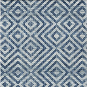 Homeroots 3' Stylish Black, Gray & Silver Geometric Washable Rug For Indoor/Outdoor Spaces - Durable Design 9' X 12' Polyester 583730