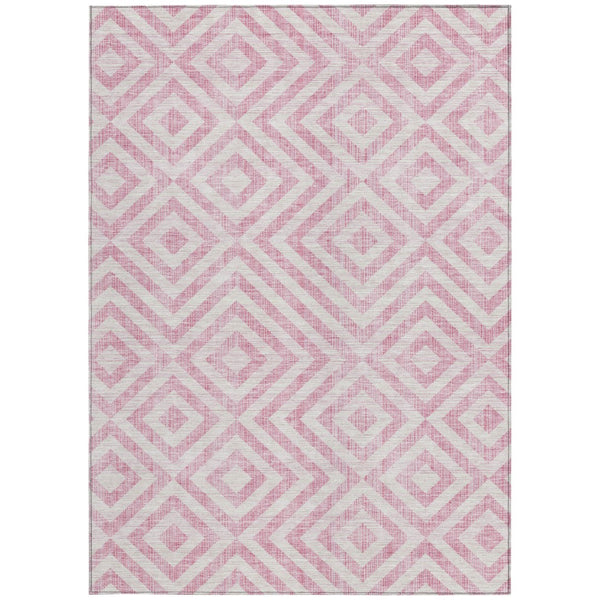 Homeroots 3' Stylish Black, Gray & Silver Geometric Washable Rug For Indoor/Outdoor Spaces - Durable Design 3' X 5' Polyester 583732