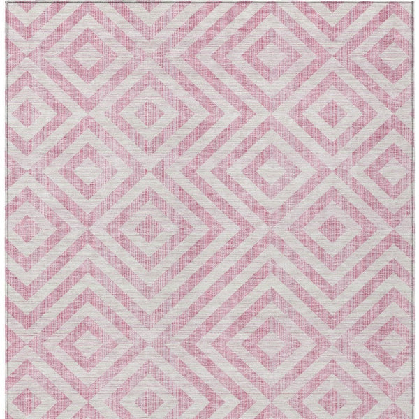 Homeroots 3' Stylish Black, Gray & Silver Geometric Washable Rug For Indoor/Outdoor Spaces - Durable Design 10' X 14' Polyester 583737