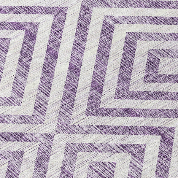 Homeroots 3' Stylish Black, Gray & Silver Geometric Washable Rug For Indoor/Outdoor Spaces - Durable Design 9' X 12' Polyester 583742