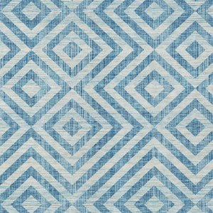 Homeroots 3' Stylish Black, Gray & Silver Geometric Washable Rug For Indoor/Outdoor Spaces - Durable Design 5' X 8' Polyester 583751