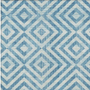 Homeroots 3' Stylish Black, Gray & Silver Geometric Washable Rug For Indoor/Outdoor Spaces - Durable Design 10' X 14' Polyester 583755