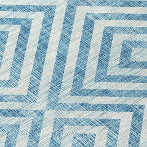 Homeroots 3' Stylish Black, Gray & Silver Geometric Washable Rug For Indoor/Outdoor Spaces - Durable Design 10' X 14' Polyester 583755