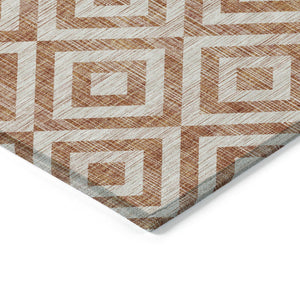 Homeroots 3' Stylish Black, Gray & Silver Geometric Washable Rug For Indoor/Outdoor Spaces - Durable Design 8' X 10' Polyester 583759