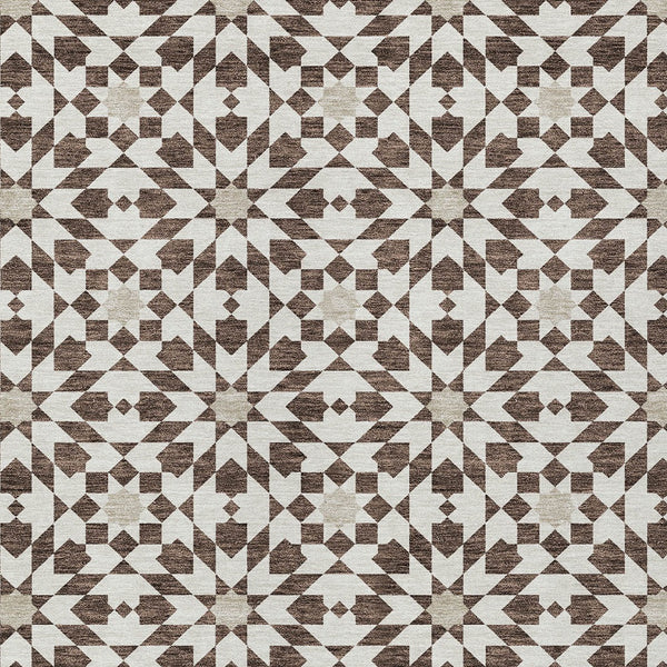 Homeroots 3' Black Gray Silver Floral Medallion Washable Area Rug For Stylish Indoor & Outdoor Spaces 5' X 8' Polyester 583769