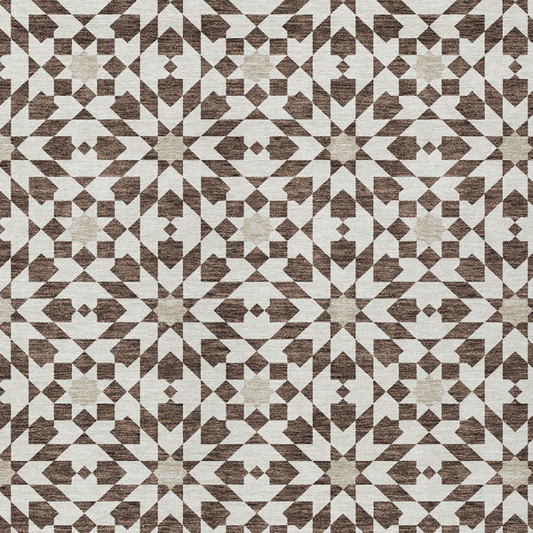 Homeroots 3' Black Gray Silver Floral Medallion Washable Area Rug For Stylish Indoor & Outdoor Spaces 8' X 10' Polyester 583771