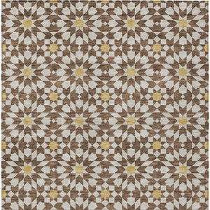 Homeroots 3' Black Gray Silver Floral Medallion Washable Area Rug For Stylish Indoor & Outdoor Spaces 3' X 5' Polyester 583780