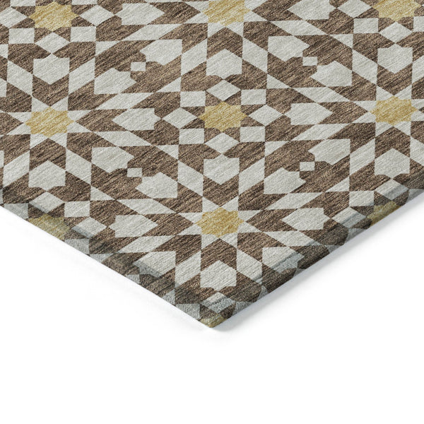 Homeroots 3' Black Gray Silver Floral Medallion Washable Area Rug For Stylish Indoor & Outdoor Spaces 5' X 8' Polyester 583781