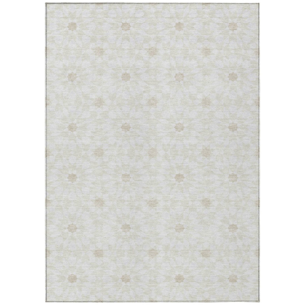 HomeRoots 5' Elegant Floral Medallion Area Rug for Indoor and Outdoor Use - Durable, Washable, Stylish Décor 5' X 8' 583799