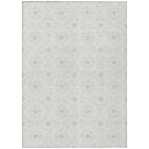 HomeRoots 9' Elegant Floral Medallion Area Rug - Durable, Washable Design for Indoor and Outdoor Spaces 9' X 12' 583802