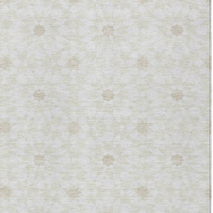 Homeroots 3' Black Gray Silver Floral Medallion Washable Area Rug For Stylish Indoor & Outdoor Spaces 9' X 12' Polyester 583802