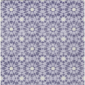 Homeroots 3' Black Gray Silver Floral Medallion Washable Area Rug For Stylish Indoor & Outdoor Spaces 9' X 12' Polyester 583808