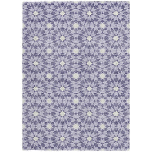 Homeroots 3' Black Gray Silver Floral Medallion Washable Area Rug For Stylish Indoor & Outdoor Spaces 10' X 14' Polyester 583809