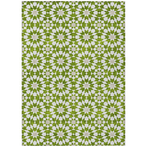 HomeRoots 5' Vibrant Floral Medallion Area Rug - Durable, Washable Design for Indoor & Outdoor Spaces 8' X 10' 583813