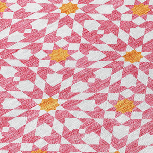 Homeroots 3' Black Gray Silver Floral Medallion Washable Area Rug For Stylish Indoor & Outdoor Spaces 8' Round Polyester 583830