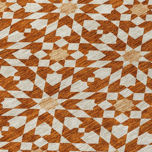 Homeroots 3' Black Gray Silver Floral Medallion Washable Area Rug For Stylish Indoor & Outdoor Spaces 8' Round Polyester 583836