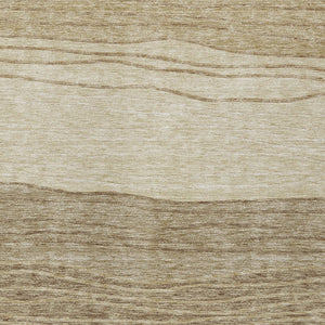 Homeroots 3' Artichoke Green And Taupe Striped Washable Indoor Outdoor Area Rug For Stylish Spaces 9' X 12' Polyester 583862