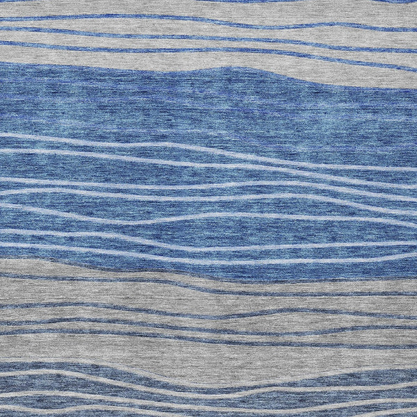 Homeroots 3' Artichoke Green And Taupe Striped Washable Indoor Outdoor Area Rug For Stylish Spaces 10' X 14' Polyester 583869