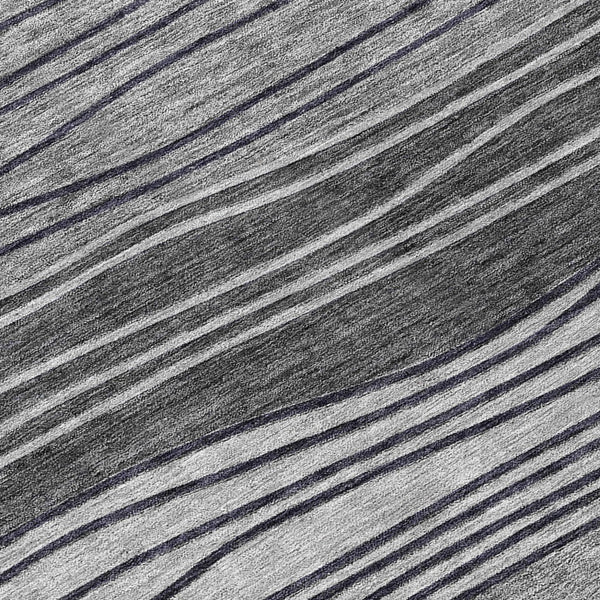 Homeroots 3' Artichoke Green And Taupe Striped Washable Indoor Outdoor Area Rug For Stylish Spaces 8' Round Polyester 583872