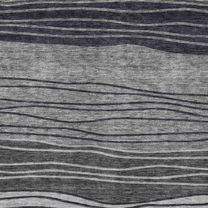 Homeroots 3' Artichoke Green And Taupe Striped Washable Indoor Outdoor Area Rug For Stylish Spaces 10' X 14' Polyester 583875