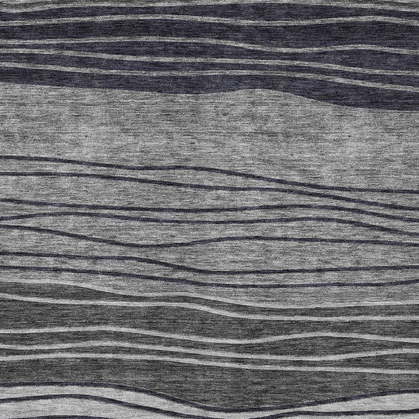 Homeroots 3' Artichoke Green And Taupe Striped Washable Indoor Outdoor Area Rug For Stylish Spaces 10' X 14' Polyester 583875