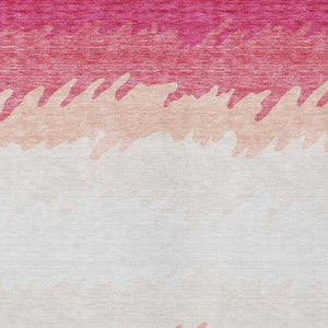 Homeroots 3' Black Charcoal And Silver Striped Area Rug - Stylish, Washable, Durable For Indoor & Outdoor Use 3' X 5' Polyester 583906