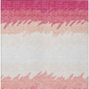 Homeroots 3' Black Charcoal And Silver Striped Area Rug - Stylish, Washable, Durable For Indoor & Outdoor Use 5' X 8' Polyester 583907