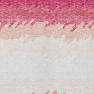 Homeroots 3' Black Charcoal And Silver Striped Area Rug - Stylish, Washable, Durable For Indoor & Outdoor Use 5' X 8' Polyester 583907