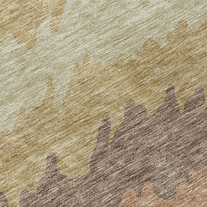 Homeroots 3' Black Charcoal And Silver Striped Area Rug - Stylish, Washable, Durable For Indoor & Outdoor Use 8' Round Polyester 583914