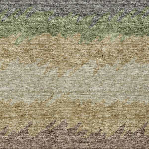 Homeroots 3' Black Charcoal And Silver Striped Area Rug - Stylish, Washable, Durable For Indoor & Outdoor Use 9' X 12' Polyester 583916