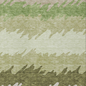 Homeroots 3' Black Charcoal And Silver Striped Area Rug - Stylish, Washable, Durable For Indoor & Outdoor Use 5' X 8' Polyester 583919