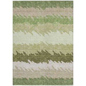 Homeroots 3' Black Charcoal And Silver Striped Area Rug - Stylish, Washable, Durable For Indoor & Outdoor Use 8' X 10' Polyester 583921