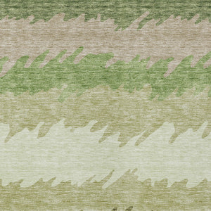 Homeroots 3' Black Charcoal And Silver Striped Area Rug - Stylish, Washable, Durable For Indoor & Outdoor Use 9' X 12' Polyester 583922