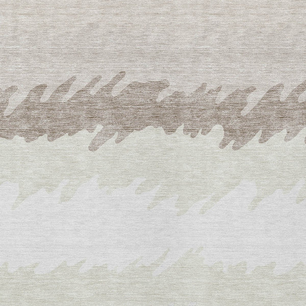 Homeroots 3' Black Charcoal And Silver Striped Area Rug - Stylish, Washable, Durable For Indoor & Outdoor Use 3' X 5' Polyester 583930