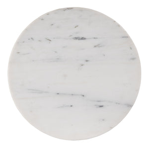 Butler Specialty Amra Round Marble And Wood Side Table - Elevate Your Space With Timeless Elegance And Style Brown Mango,Marble,Iron 5839354-butler