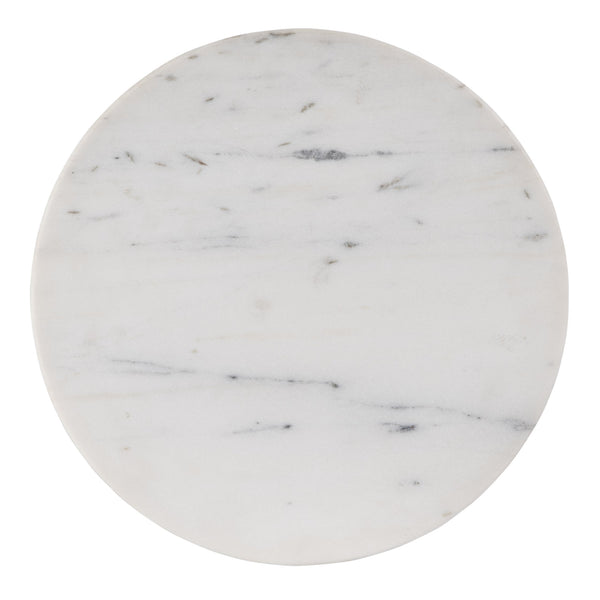 Butler Specialty Amra Round Marble And Wood Side Table - Elevate Your Space With Timeless Elegance And Style Brown Mango,Marble,Iron 5839354-butler