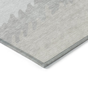 Homeroots 3' Black Charcoal And Silver Striped Area Rug - Stylish, Washable, Durable For Indoor & Outdoor Use 10' X 14' Polyester 583935