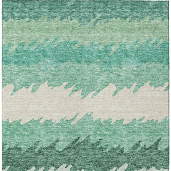 Homeroots 3' Black Charcoal And Silver Striped Area Rug - Stylish, Washable, Durable For Indoor & Outdoor Use 9' X 12' Polyester 583946