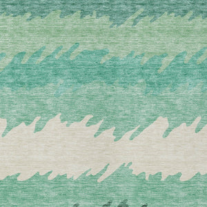 Homeroots 3' Black Charcoal And Silver Striped Area Rug - Stylish, Washable, Durable For Indoor & Outdoor Use 9' X 12' Polyester 583946