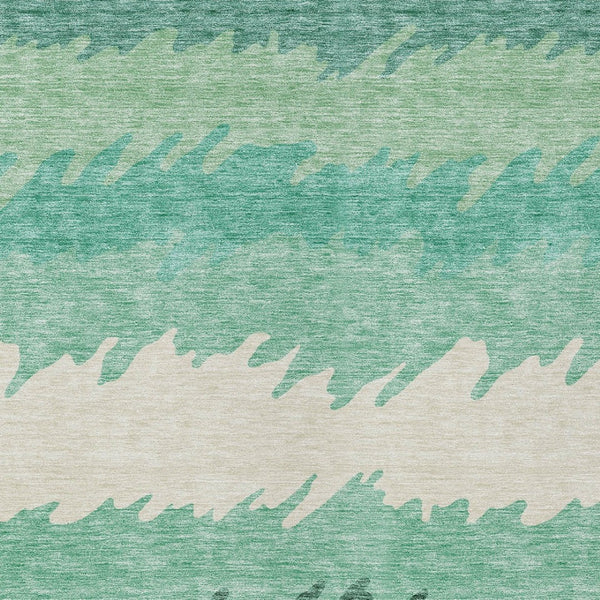 Homeroots 3' Black Charcoal And Silver Striped Area Rug - Stylish, Washable, Durable For Indoor & Outdoor Use 9' X 12' Polyester 583946